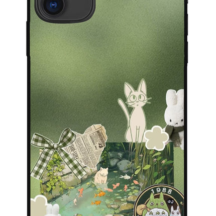 Aesthetic anime iPhone 11 Metal Case Back Cover by Casekaro