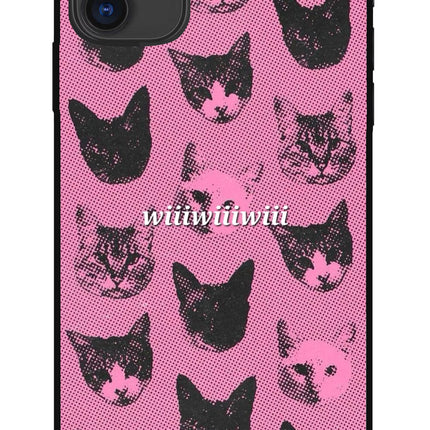 Pink Cats iPhone 11 Metal Case Back Cover by Casekaro