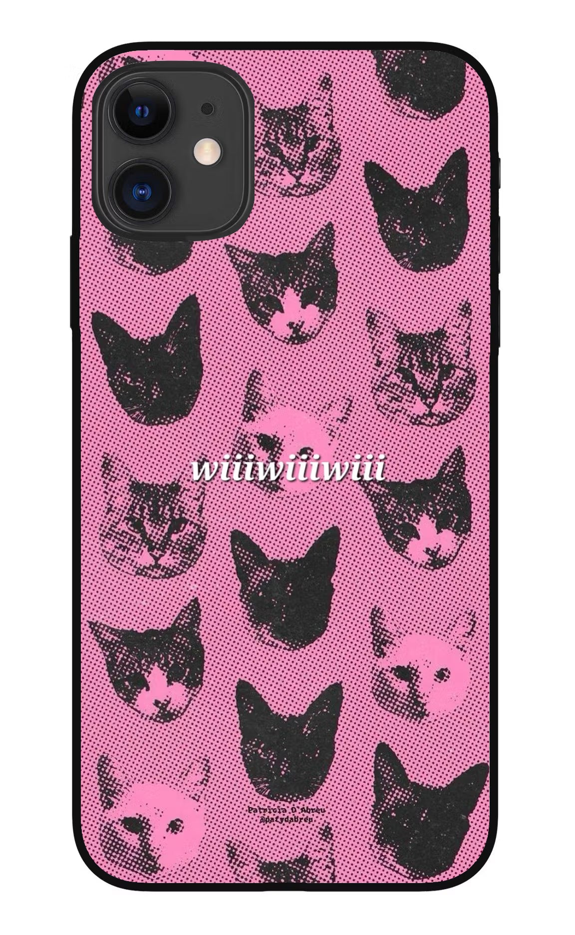 Pink Cats iPhone 11 Metal Case Back Cover by Casekaro