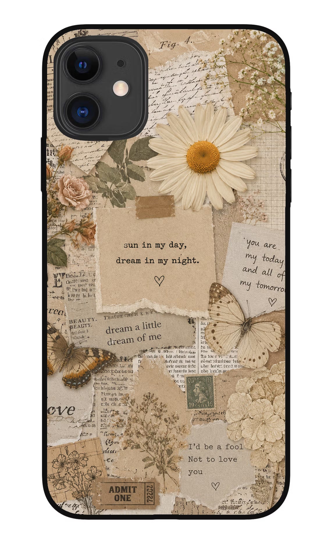 Vintage case iPhone 11 Metal Case Back Cover by Casekaro