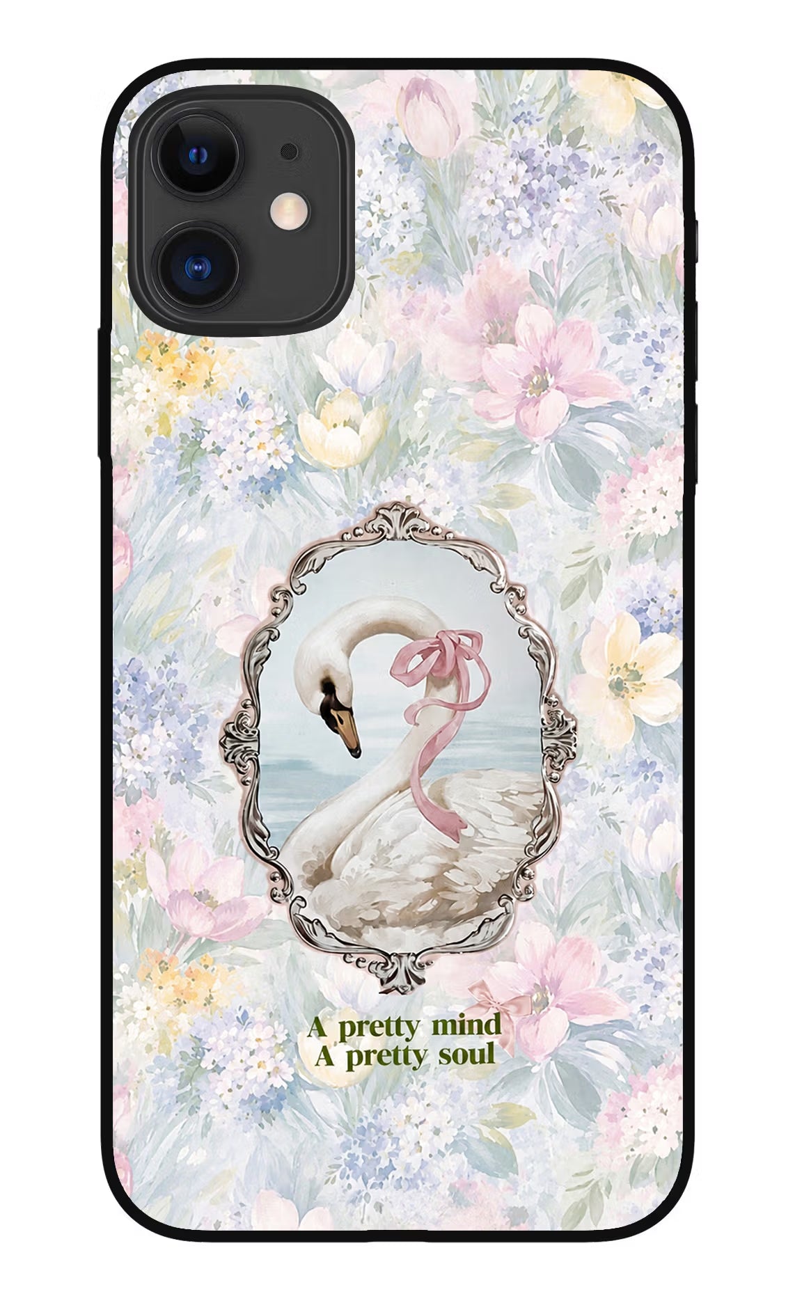 Pretty Mind Pretty Soul iPhone 11 Metal Case Back Cover by Casekaro