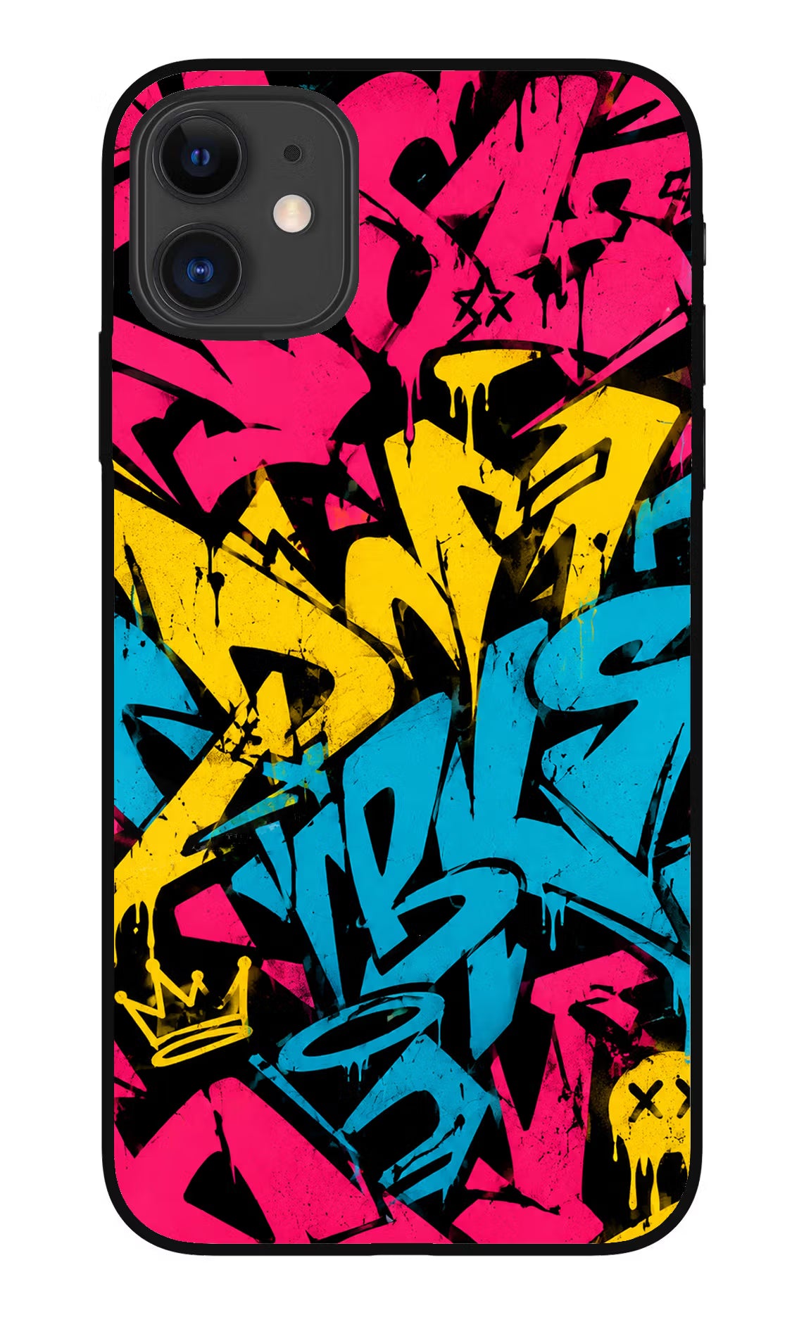 Graffiti Vibe iPhone 11 Metal Case Back Cover by Casekaro