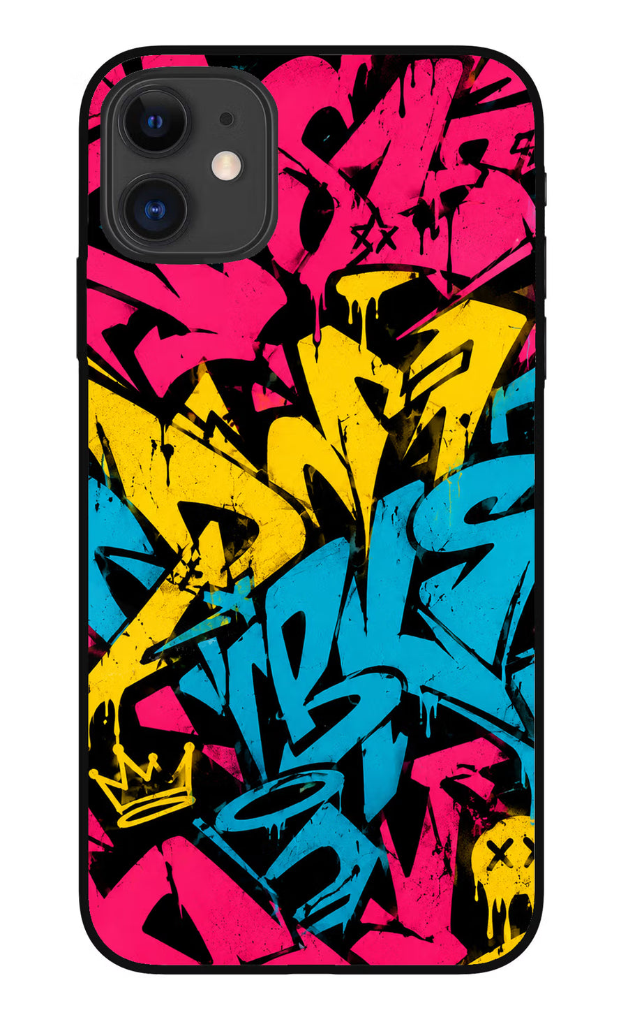 Graffiti Vibe iPhone 11 Back Cover, Metal case