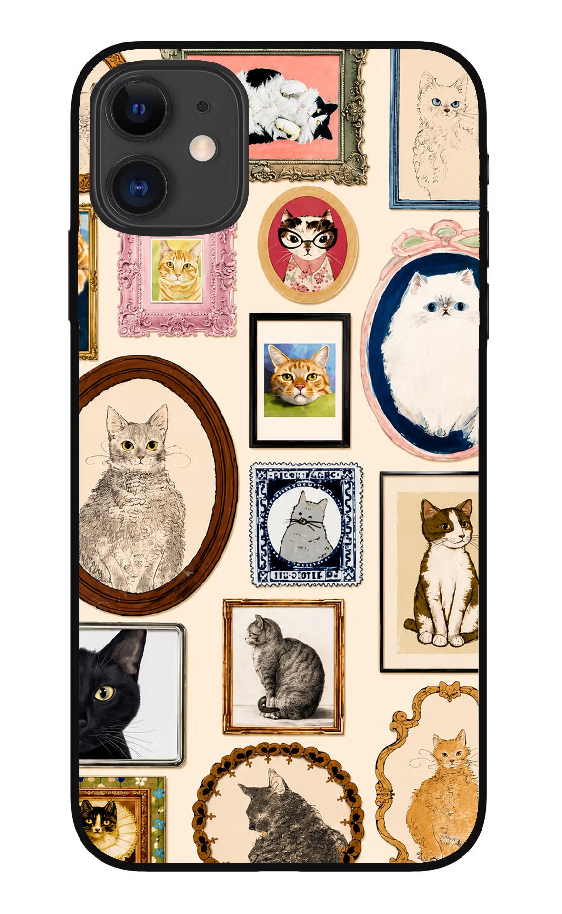 Mirror Cats iPhone 11 Metal Case Back Cover by Casekaro