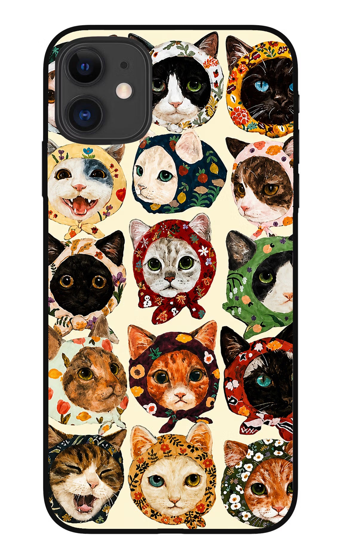 Cool Cat iPhone 11 Metal Case Back Cover by Casekaro