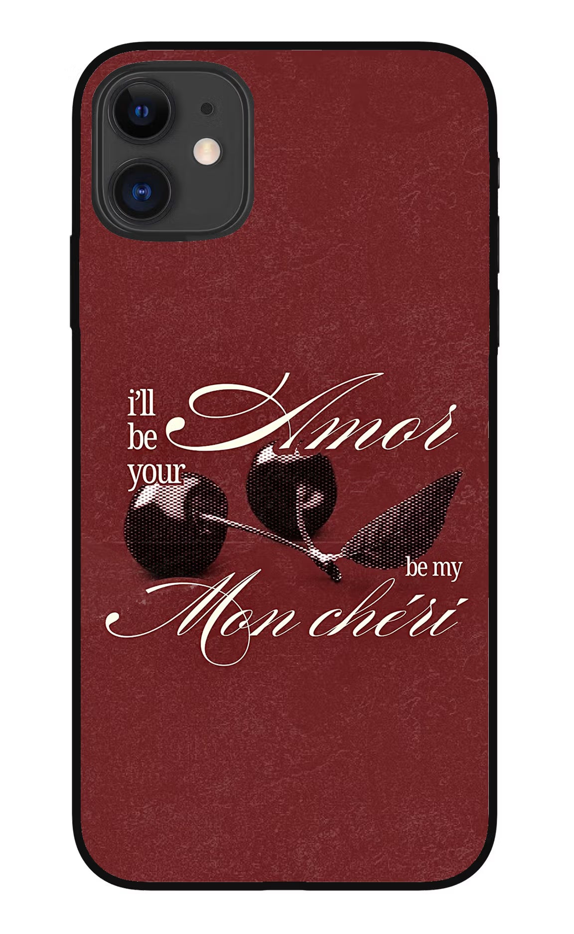 Velvet Cherry iPhone 11 Metal Case Back Cover by Casekaro