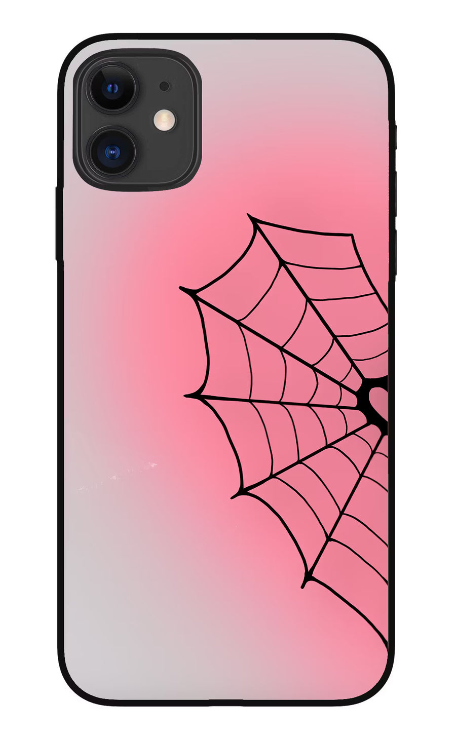 Pink Web iPhone 11 Back Cover, Metal case