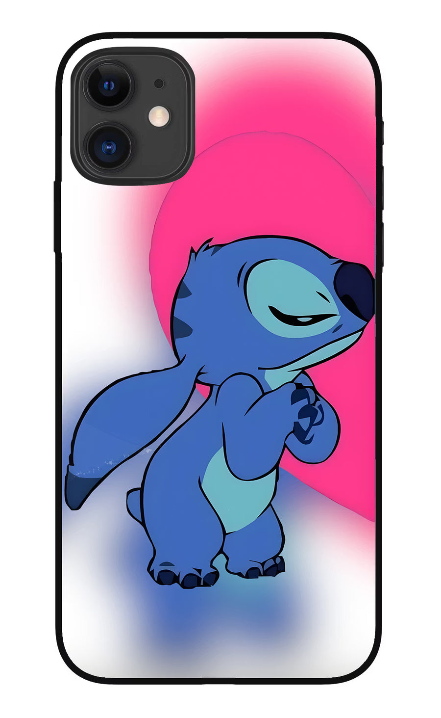 Stitch Hug iPhone 11 Back Cover, Metal case