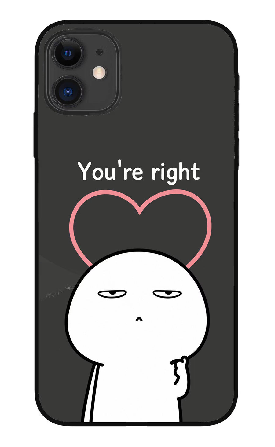 You're Right iPhone 11 Back Cover, Metal case
