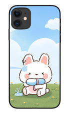 Bunny Treat iPhone 11 Metal Case Back Cover by Casekaro