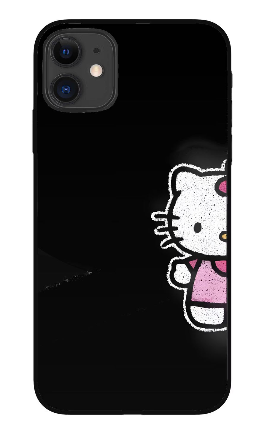 Kitty Charm iPhone 11 Back Cover, Metal case