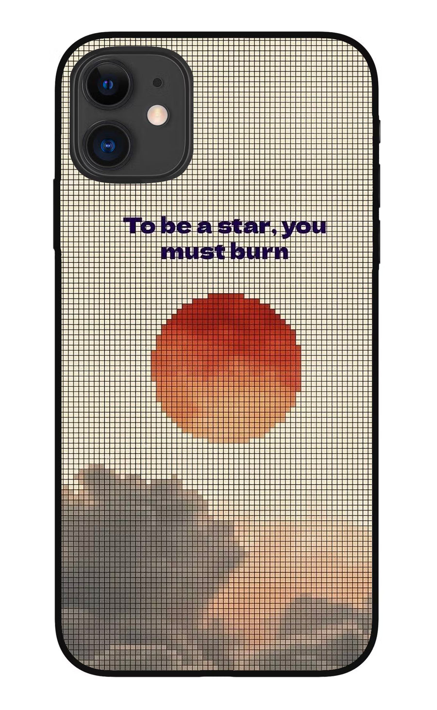 Pixel Sun iPhone 11 Back Cover, Metal case