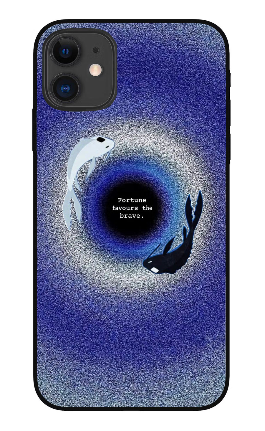 Dark Koi iPhone 11 Back Cover, Metal case
