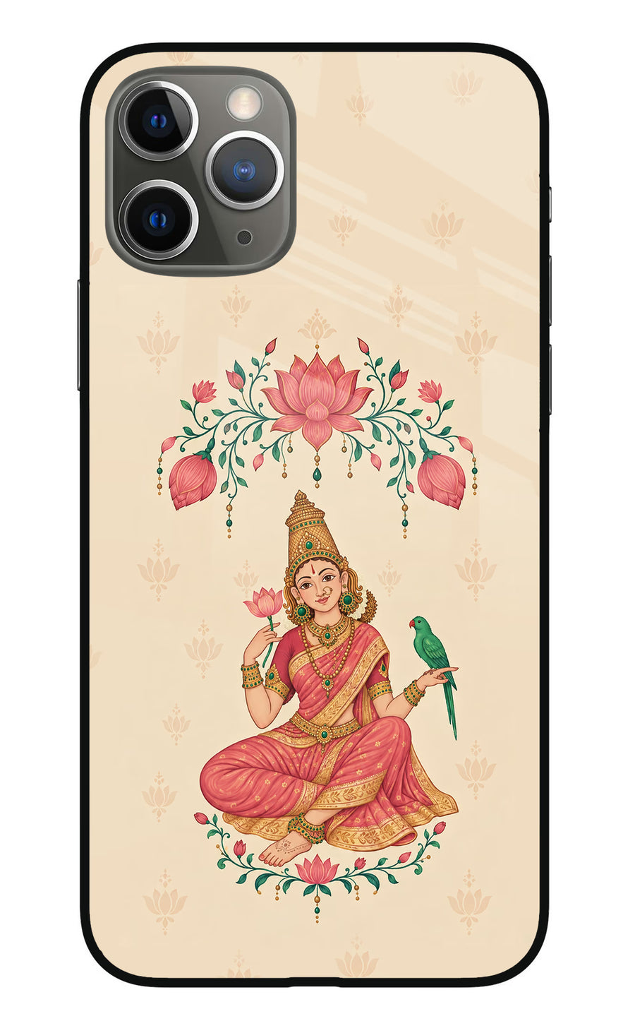 Goddess Lakshmi iPhone 11 Pro Back Cover, Metal case