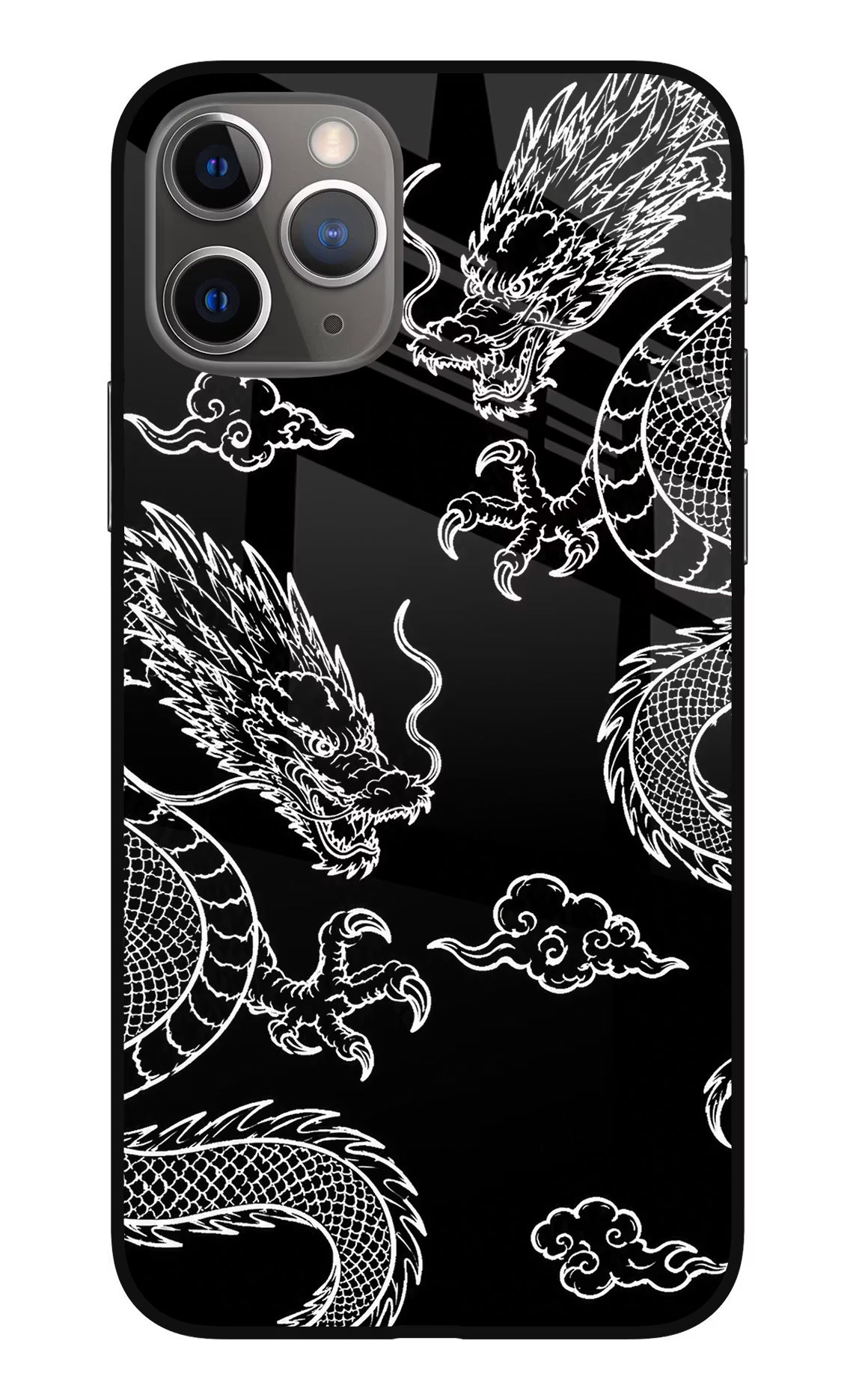 Twin Dragons iPhone 11 Pro Max Metal Case Back Cover by Casekaro