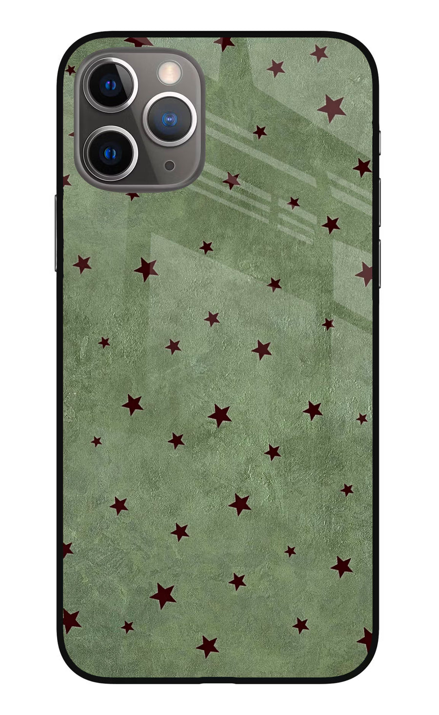 Green Stars iPhone 11 Pro Max Back Cover, Metal case