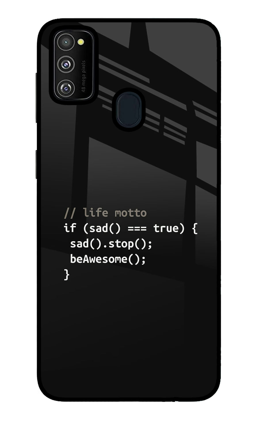 Life Motto Code Samsung M30s Back Cover, Metal case