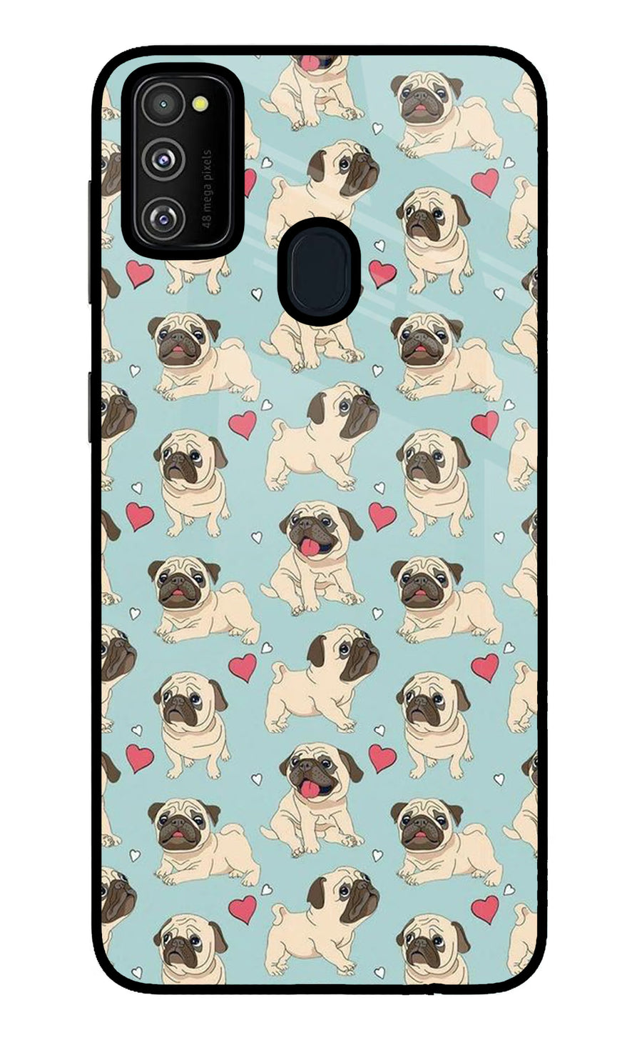 Pug Dog Samsung M30s Back Cover, Metal case