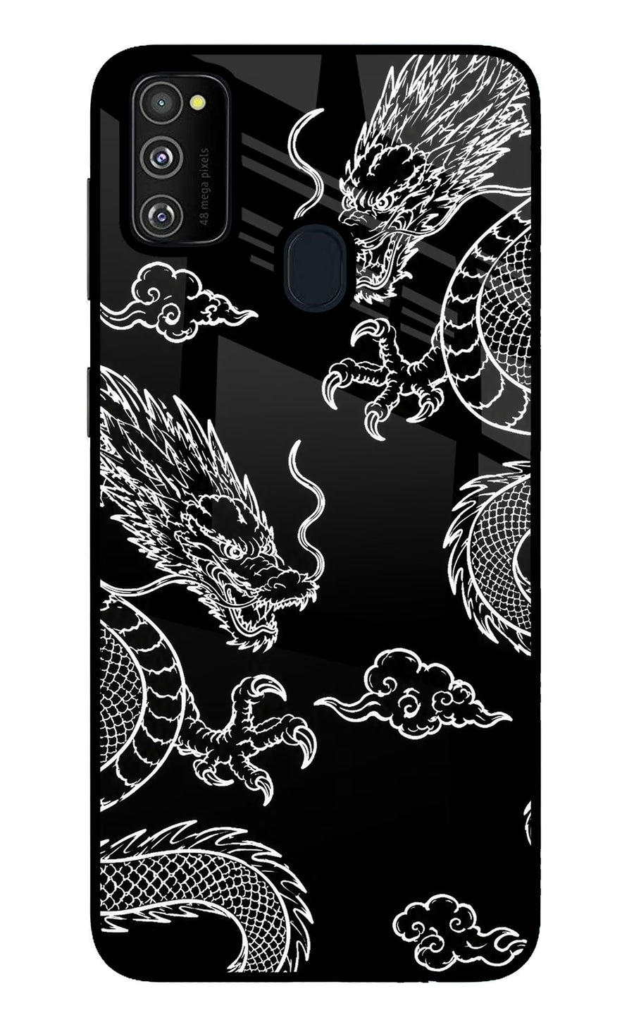 Twin Dragons Samsung M30s Back Cover, Metal case