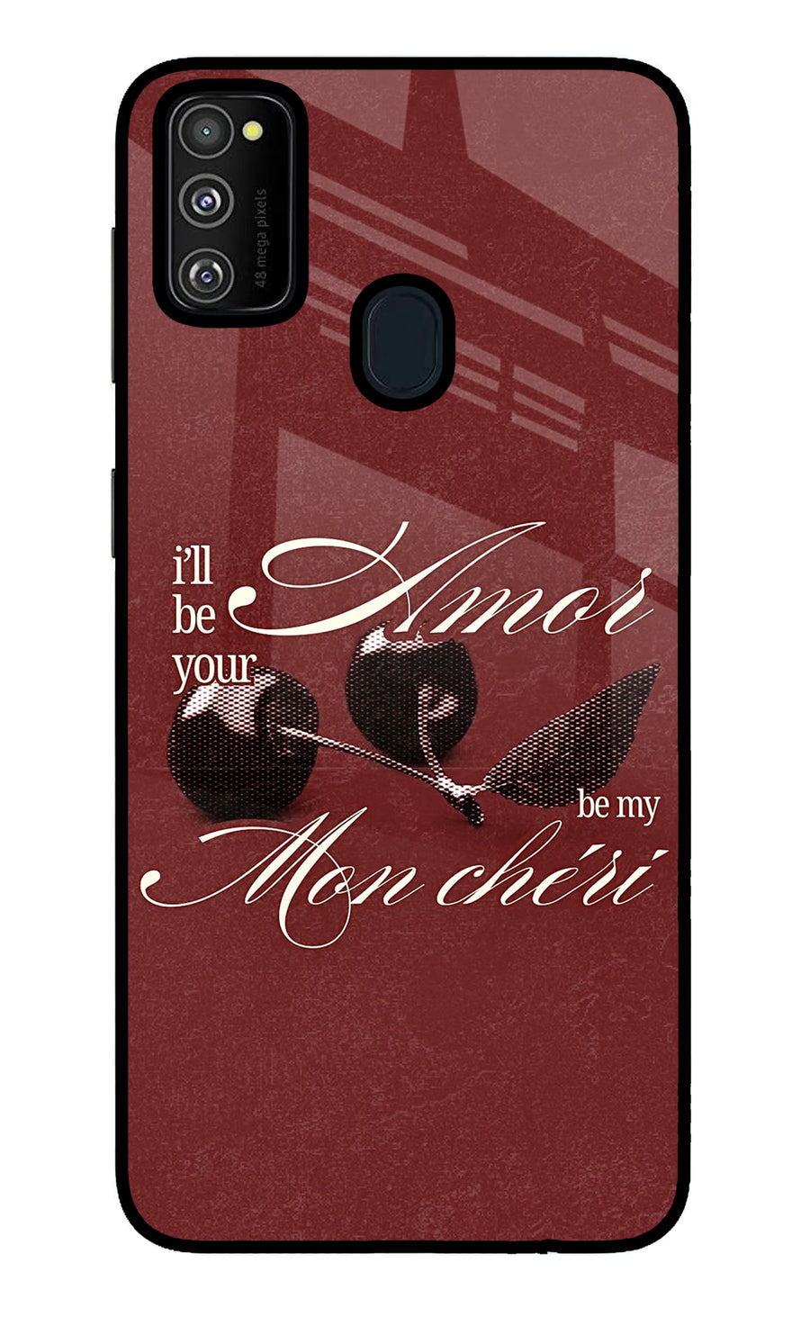 Velvet Cherry Samsung M30s Back Cover, Metal case