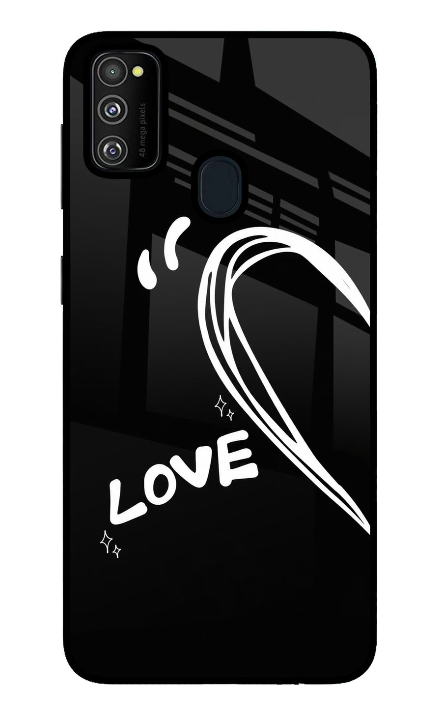 Love Line Samsung M30s Back Cover, Metal case