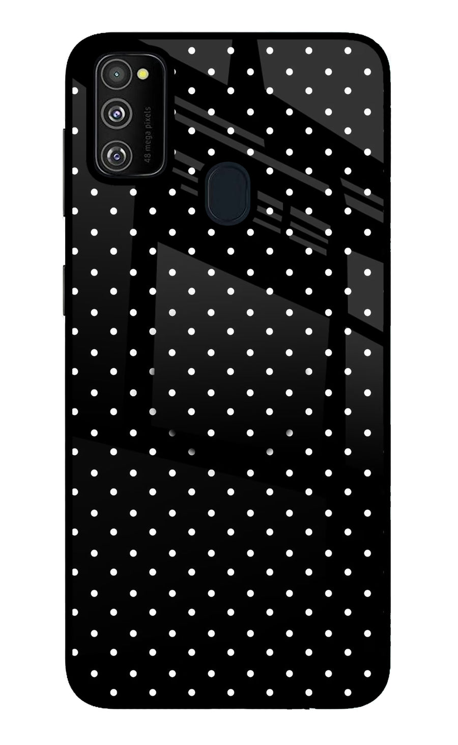 White Dots Samsung M30s Pop Case, Metal case