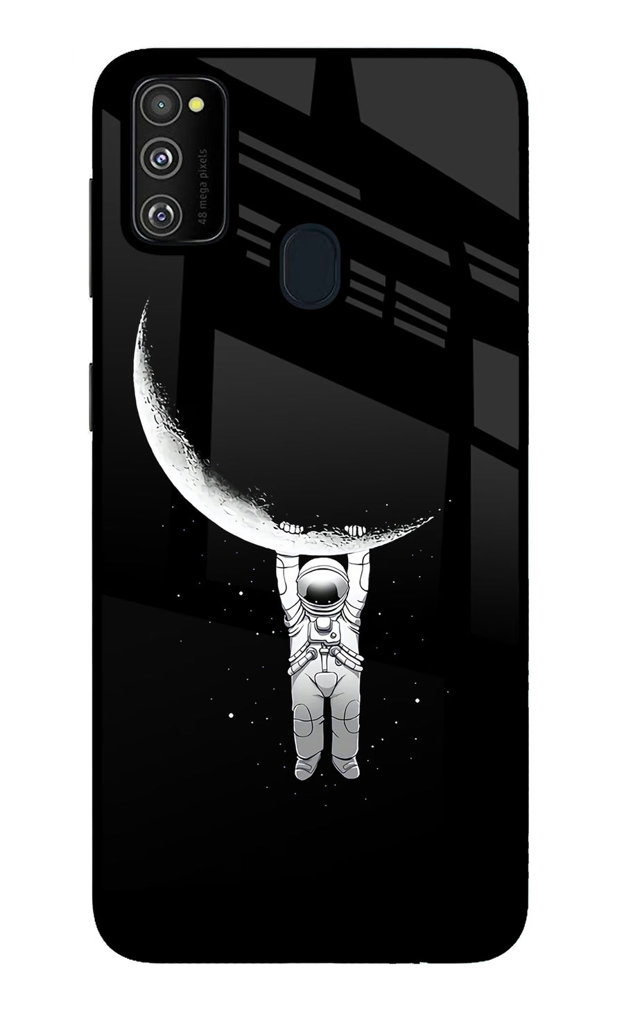 Moon Space Samsung M21 2020 Back Cover, Metal case