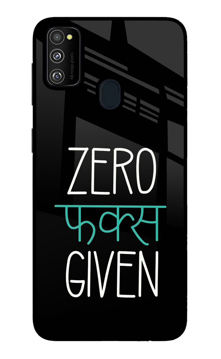 Zero Fucks Given Samsung M21 2020 Back Cover, Metal case