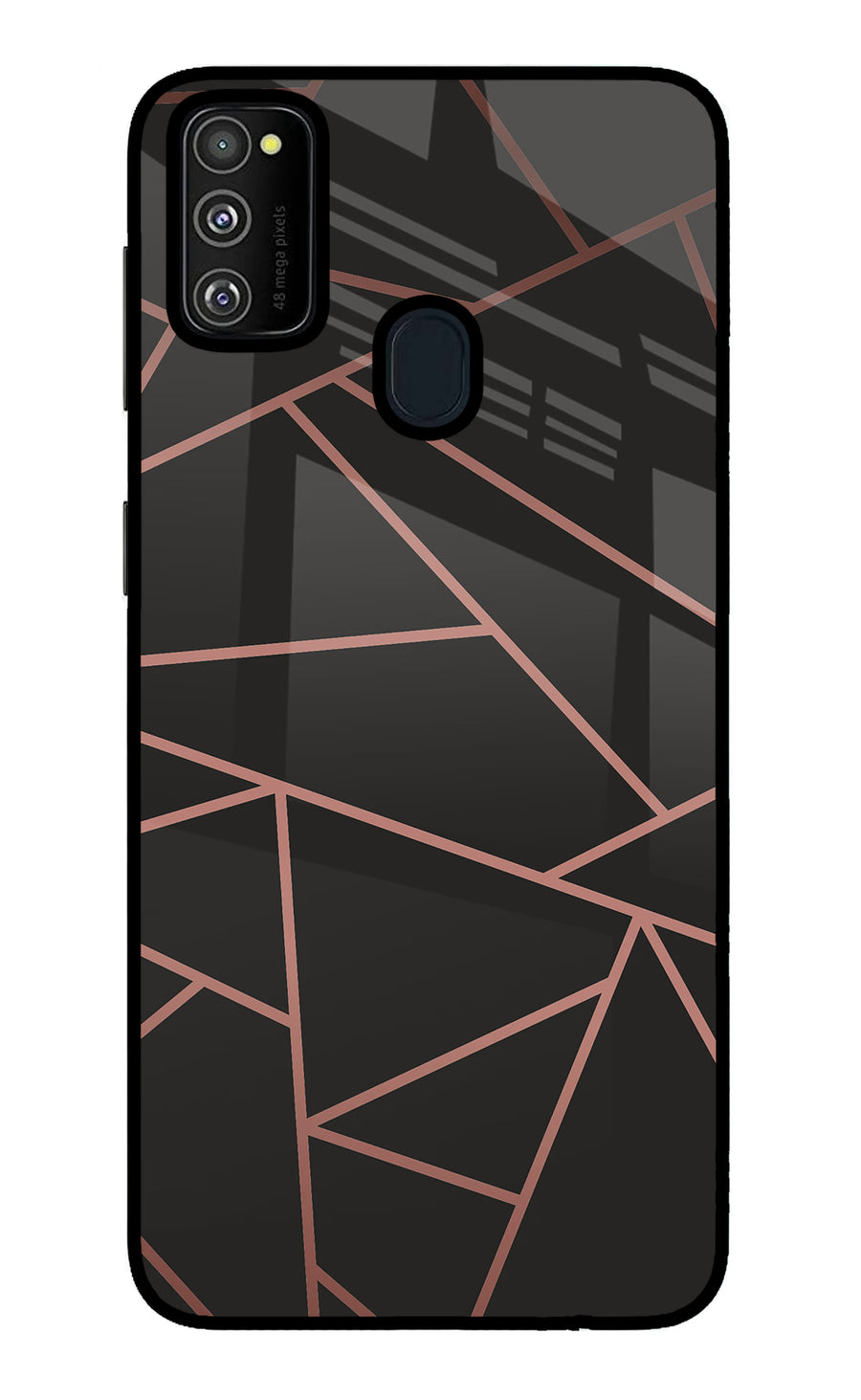Geometric Pattern Samsung M21 2020 Back Cover, Metal case