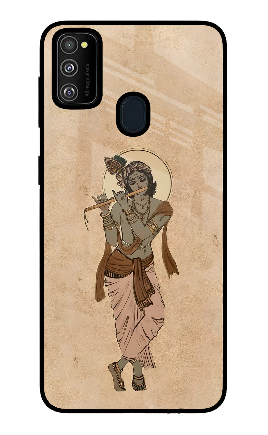 Krishna Samsung M21 2020 Back Cover, Metal case