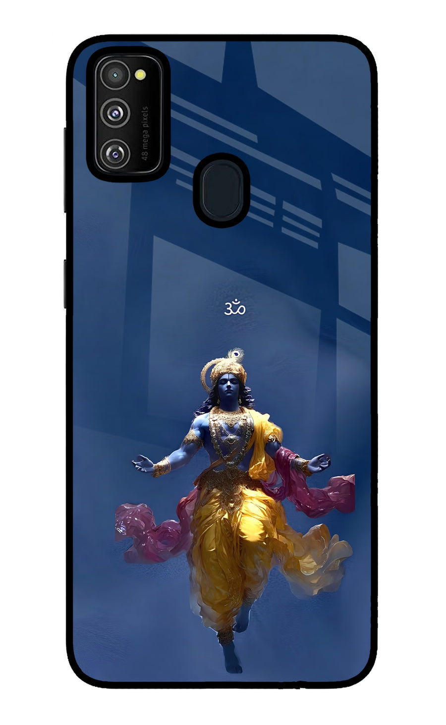 Cosmic Krishna Samsung M21 2020 Back Cover, Metal case