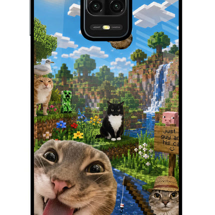 Minecraft Cat Chaos Redmi Note 9 Pro/Pro Max Metal Case Back Cover by Casekaro