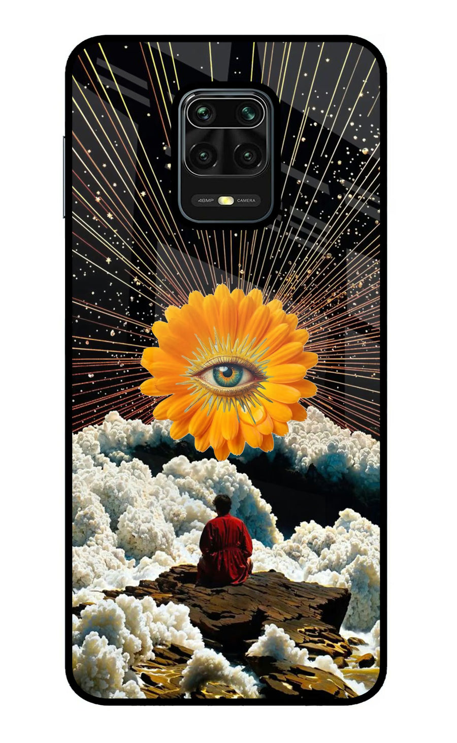 Cosmic Flower Redmi Note 9 Pro/Pro Max Back Cover, Metal case