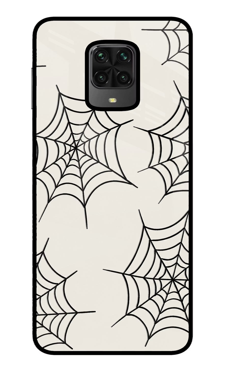 Spider Web Poco M2 Pro Back Cover, Metal case