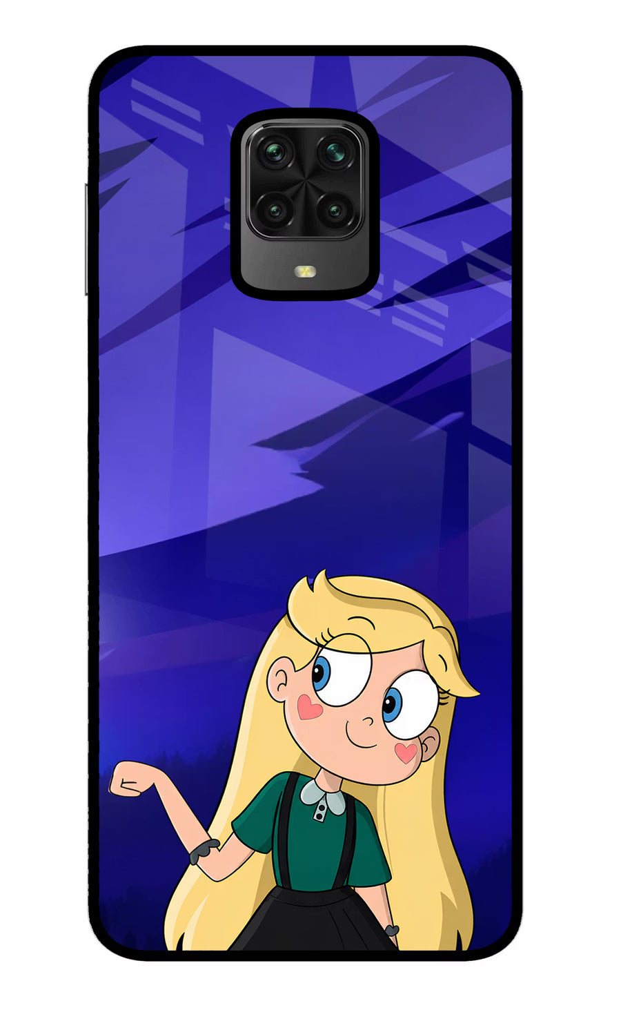 Star Glow Poco M2 Pro Back Cover, Metal case