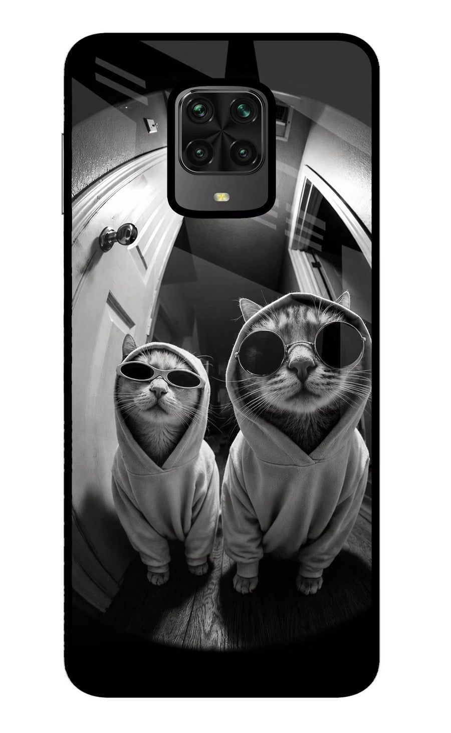 Hood Cats Poco M2 Pro Back Cover, Metal case