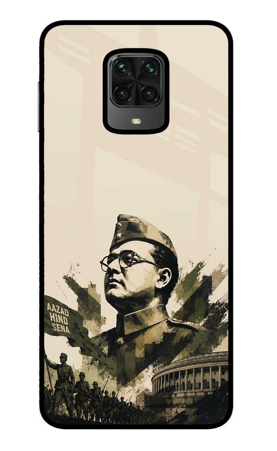 Netaji Rising Poco M2 Pro Back Cover, Metal case