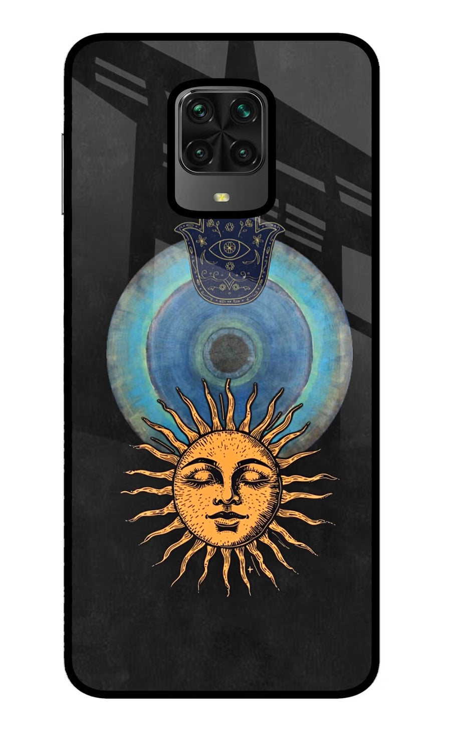 Divine Sun Poco M2 Pro Back Cover, Metal case