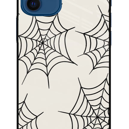 Spider Web iPhone 12 Metal Case Back Cover by Casekaro