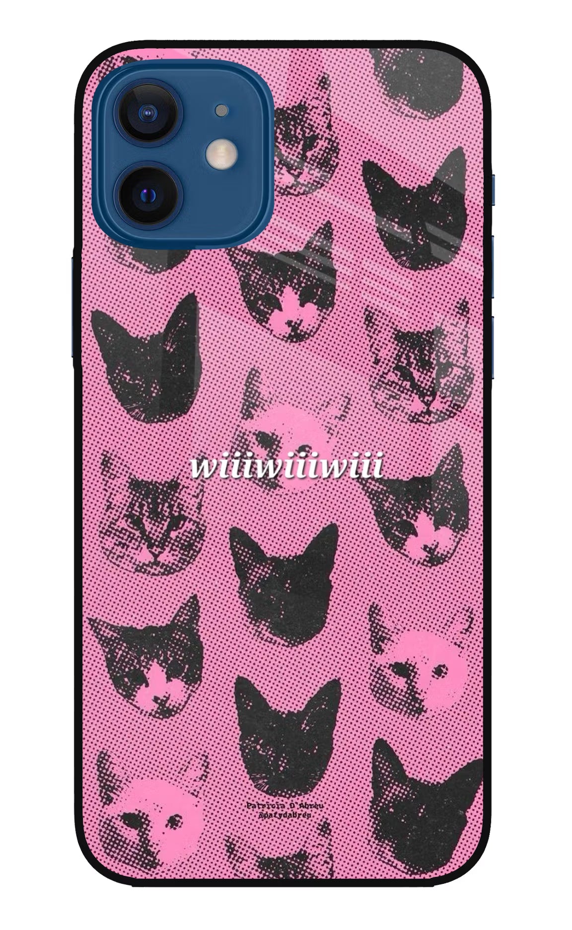 Pink Cats iPhone 12 Metal Case Back Cover by Casekaro