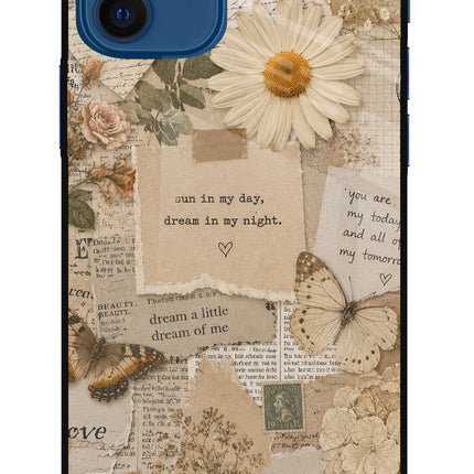 Vintage case iPhone 12 Metal Case Back Cover by Casekaro