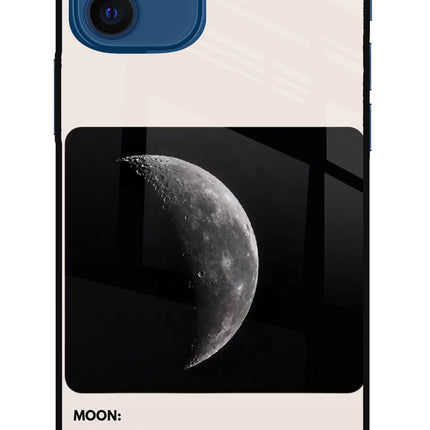 Moon Phase iPhone 12 Metal Case Back Cover by Casekaro