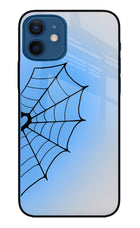 Blue Web iPhone 12 Metal Case Back Cover by Casekaro