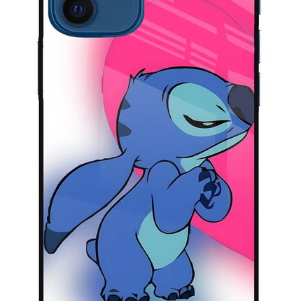 Stitch Hug iPhone 12 Metal Case Back Cover by Casekaro