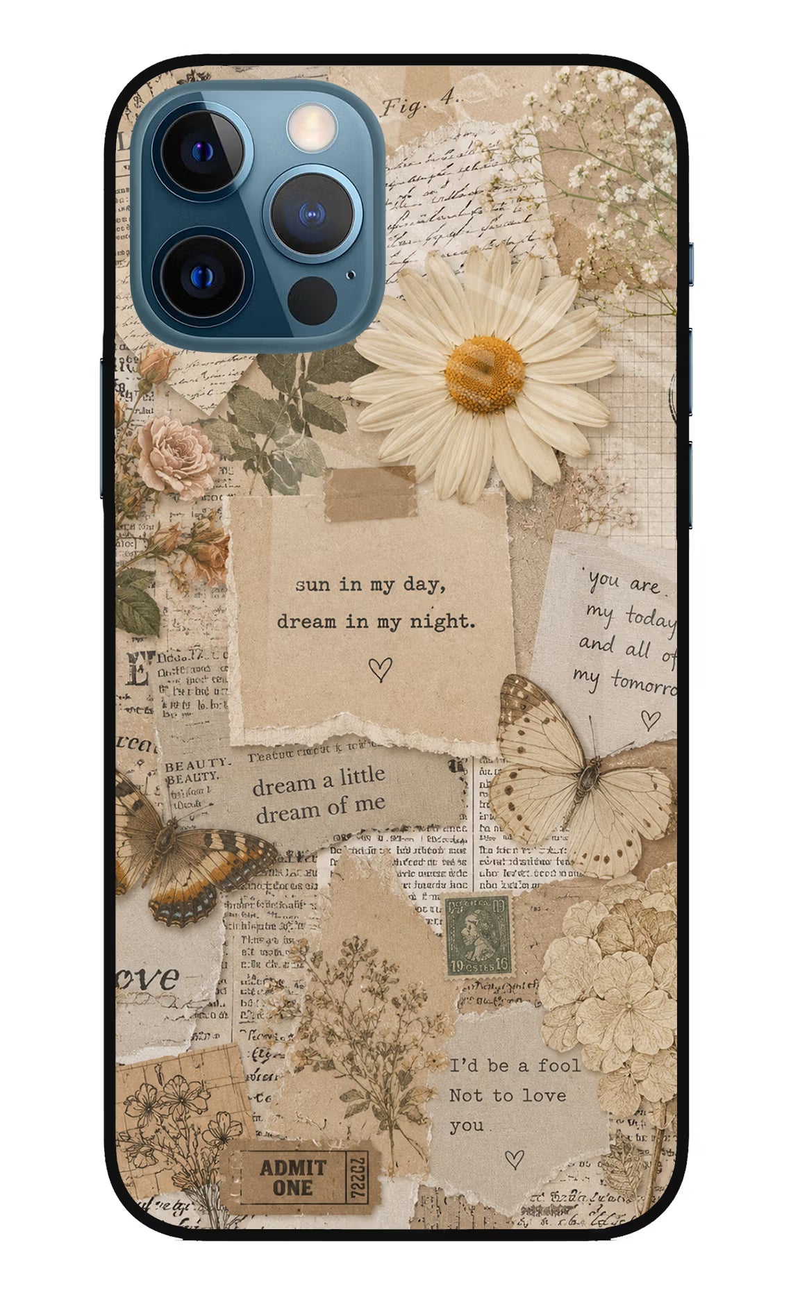 Vintage case iPhone 12 Pro Metal Case Back Cover by Casekaro