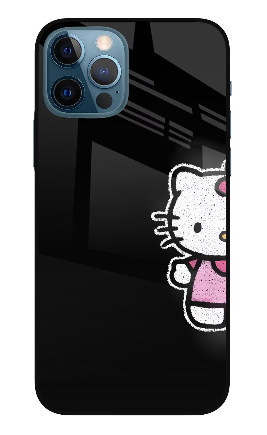 Kitty Charm iPhone 12 Pro Back Cover, Metal case