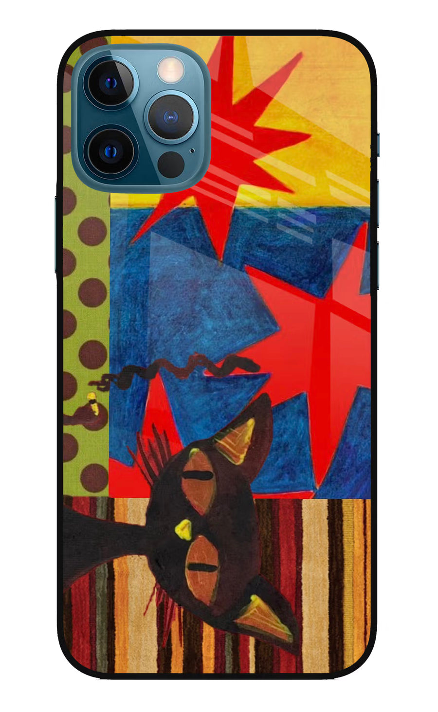 Pop Cat iPhone 12 Pro Back Cover, Metal case
