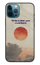 Pixel Sun iPhone 12 Pro Max Metal Case Back Cover by Casekaro