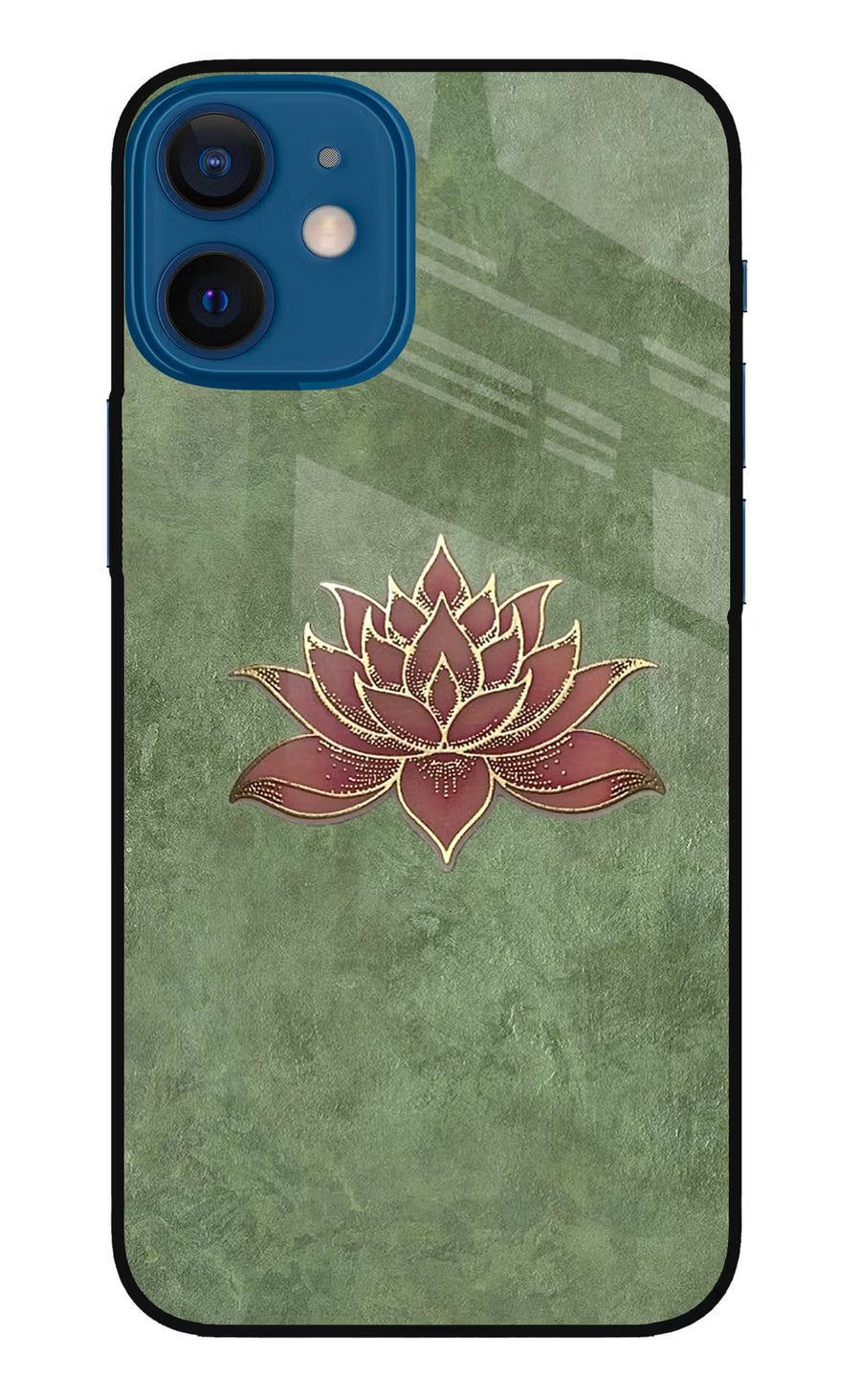 Lotus Grace iPhone 12 Mini Back Cover, Metal case