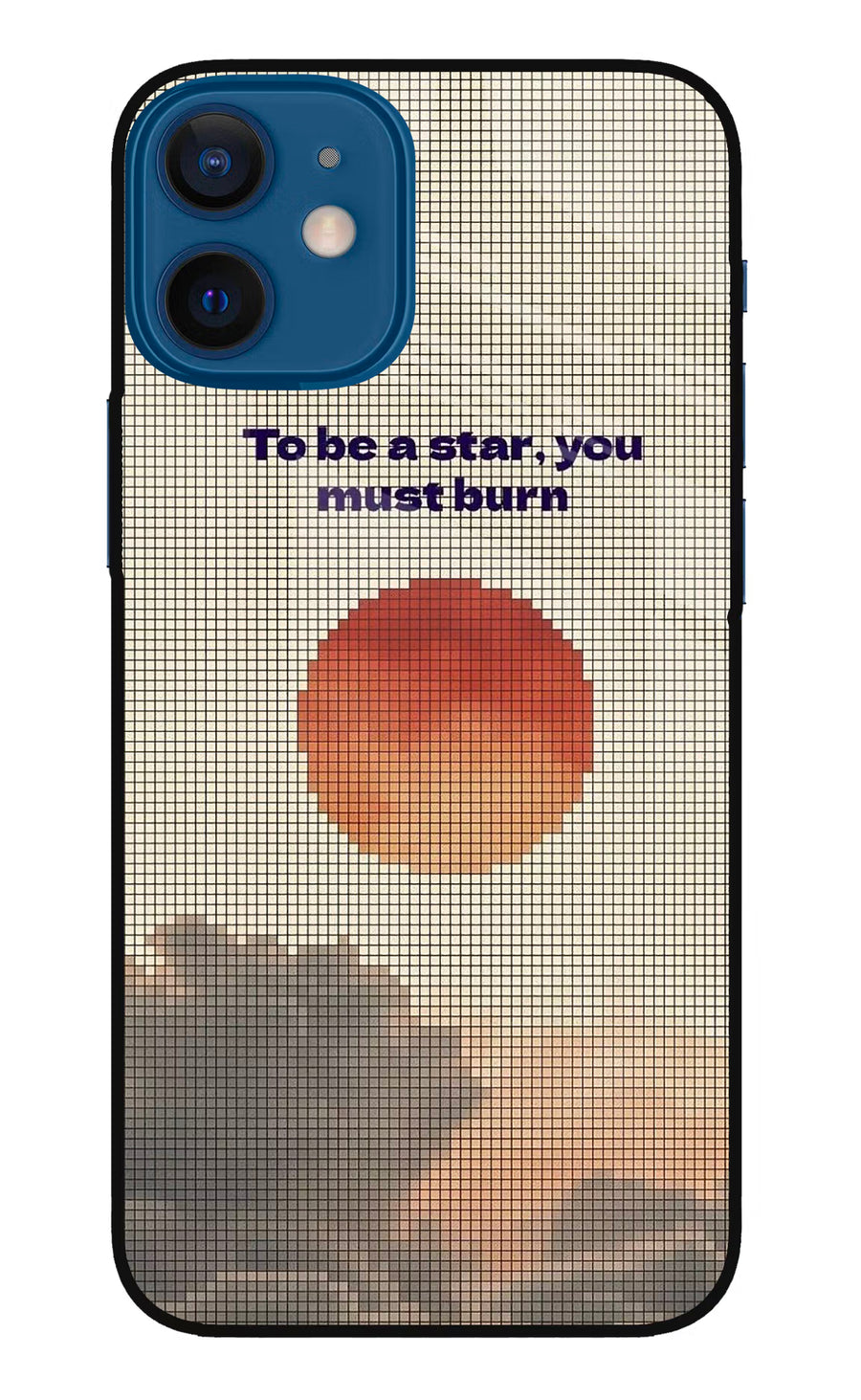 Pixel Sun iPhone 12 Mini Back Cover, Metal case